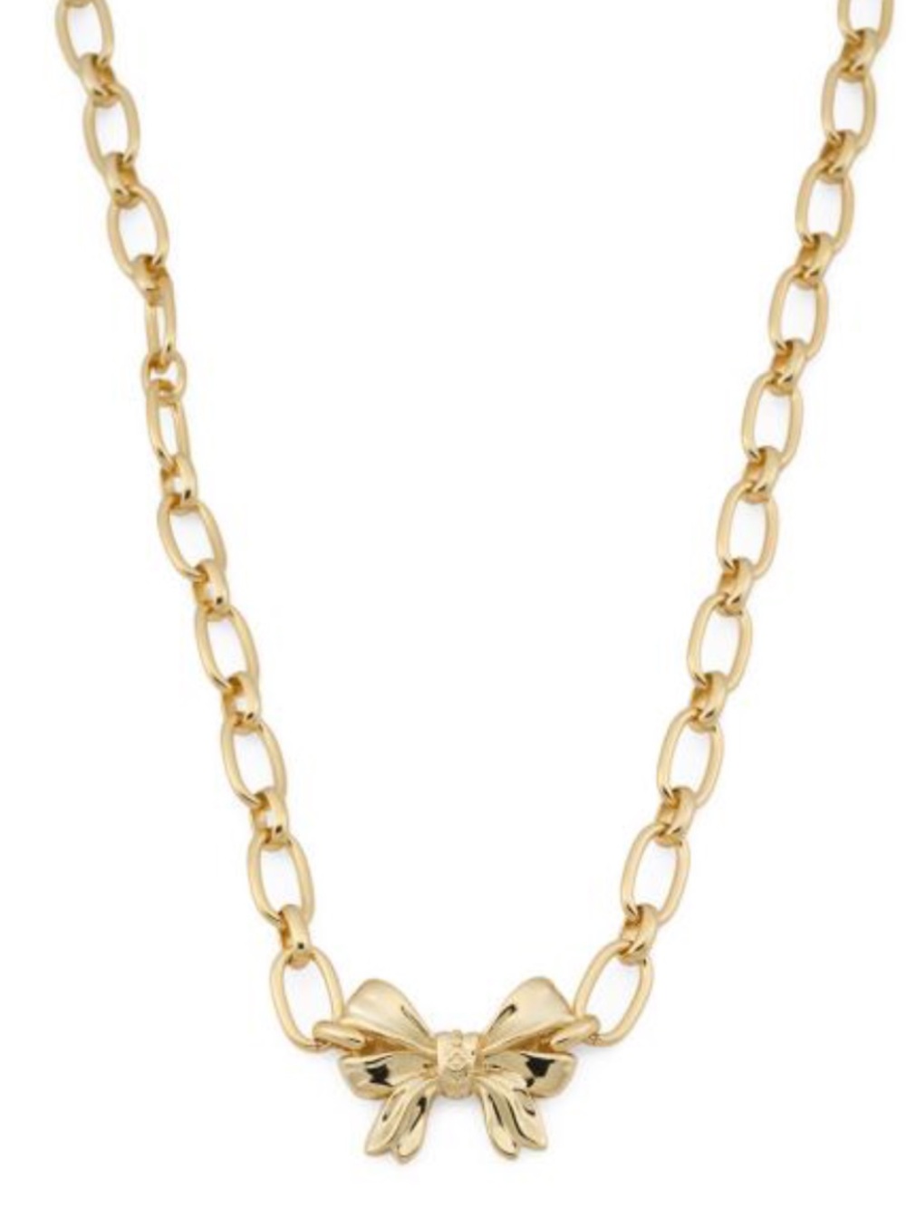 Kendra Scott Belle Bow Gold Chain Pendant Necklace New